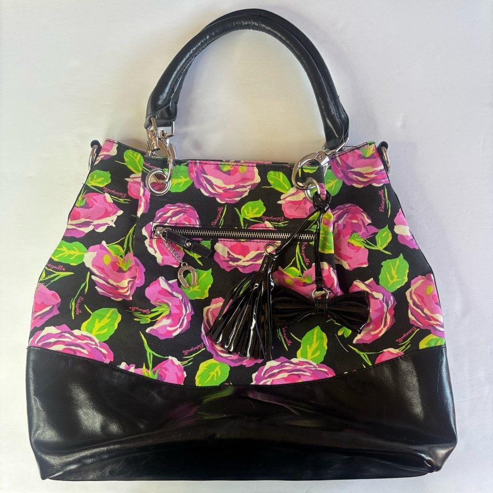Betseyville by Betsey Johnson Rose Patterned Oversized Hobo Bag